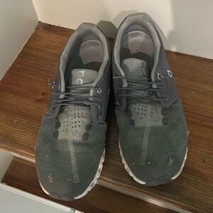 On Clouds. Mens. 10.5. Used condition. Small hole on left toe.